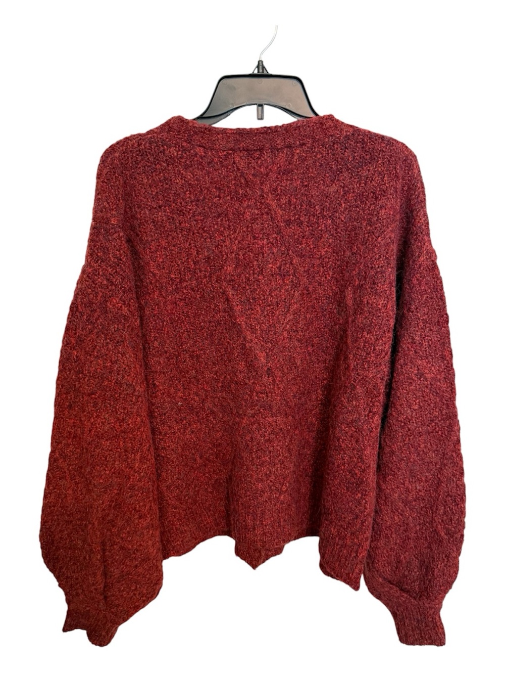 Gibson Rust Red Button-Front V-Neck Cardigan - Picture 4 of 5